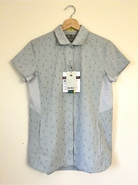 NWT Wind River No Fly Zone Odorless Insect Repellent Hiking Shirt Grey | XS